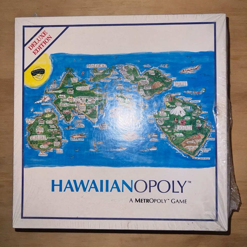 🏝️ HAWAIIANOPOLY deluxe edition real estate property game Hawaii NIP NOS vintage